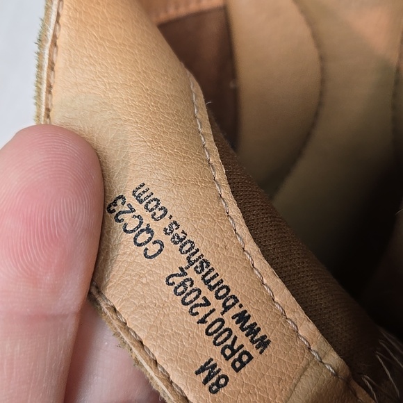 Born Women's Cut Out Side Suede Ankle Boots Moto Shoes Sz 8M - Picture 12 of 12